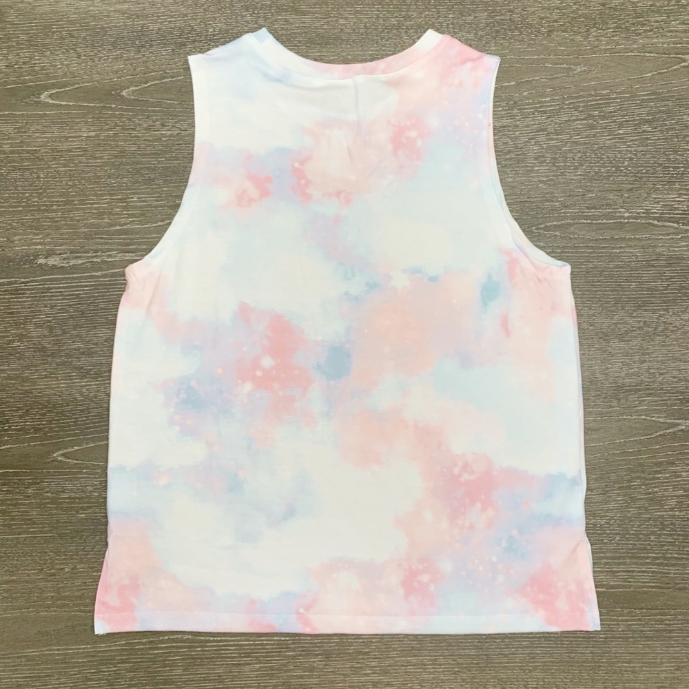 Alexis Tie Dye Lounge Top in Pink + Blue - Picture 6 of 9